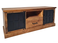Tv-meubel lon in massief hout 150 cm - afbeelding 2 van  2