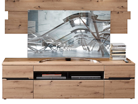 Tv-meubel medina 2 lades & 2 deuren - eik/antraciet - afbeelding 1 van  3