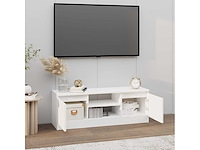 Tv-meubel met deur wit 102x30x36 cm - afbeelding 3 van  9