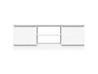 Tv-meubel met deur wit 102x30x36 cm - afbeelding 5 van  9