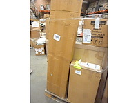 Tv-meubel met led-verlichting in melamine en pvc, walnootafwerking forme - afbeelding 7 van  7