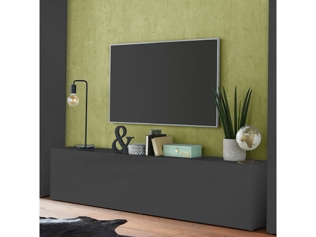 Tv-meubel natasha | 180 x 30 x 40 cm | antracietkleurig - afbeelding 1 van  7