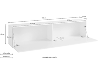 Tv-meubel natasha | 180 x 30 x 40 cm | antracietkleurig - afbeelding 6 van  7