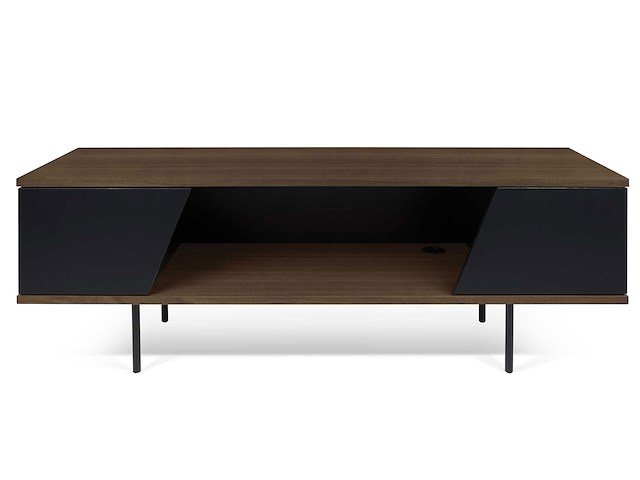Tv-meubel pixie 140cm - walnoot/zwart - afbeelding 1 van  8