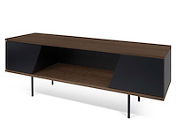 Tv-meubel pixie 140cm - walnoot/zwart - afbeelding 2 van  8