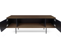 Tv-meubel pixie 140cm - walnoot/zwart - afbeelding 4 van  8