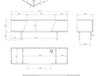 Tv-meubel pixie 140cm - walnoot/zwart - afbeelding 8 van  8