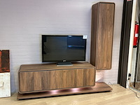 Tv meubel, sokkel met led en hangkast - afbeelding 1 van  11