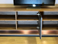 Tv meubel, sokkel met led en hangkast - afbeelding 7 van  11