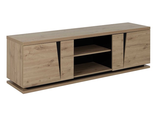Tv-meubel split 2 deuren 181cm - artisan eik - afbeelding 3 van  5