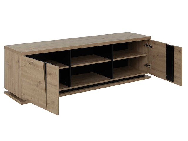 Tv-meubel split 2 deuren 181cm - artisan eik - afbeelding 4 van  5