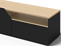 Tv-meubel verabelle-zwart/lichte eik - afbeelding 5 van  6