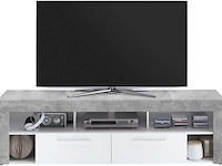 Tv-meubel vidi 180 cm - beton/wit - afbeelding 1 van  5