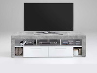 Tv-meubel vidi 180 cm - beton/wit - afbeelding 4 van  5