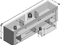 Tv-meubel vidi 180 cm - oude eik - afbeelding 4 van  4