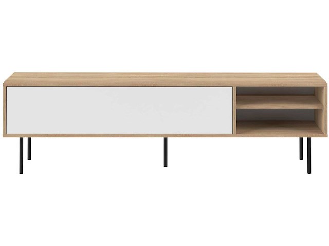 Tv-meubel watt 165cm - eik/wit - afbeelding 4 van  7