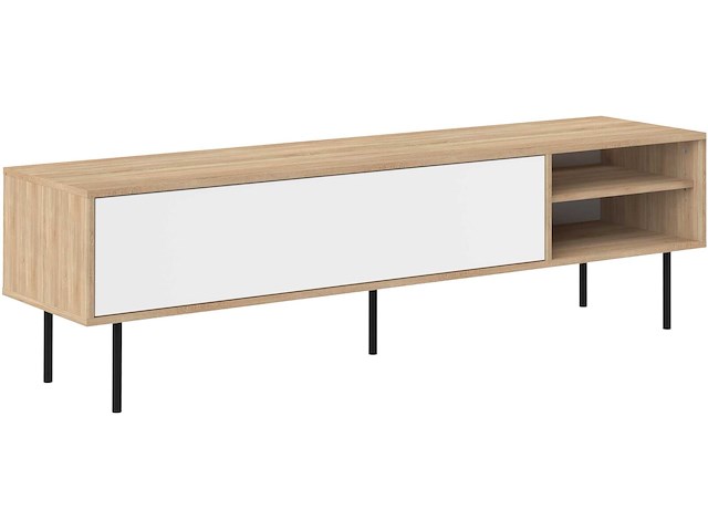Tv-meubel watt 165cm - eik/wit - afbeelding 5 van  7