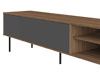 Tv-meubel watt 165cm - walnoot/grijs - afbeelding 1 van  7