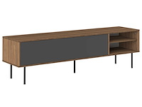 Tv-meubel watt 165cm - walnoot/grijs - afbeelding 5 van  7