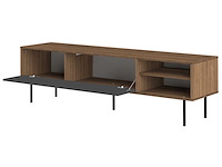 Tv-meubel watt 165cm - walnoot/grijs - afbeelding 6 van  7