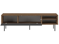 Tv-meubel watt 165cm - walnoot/grijs - afbeelding 7 van  7