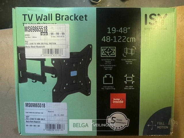 Tv muursteun isy - afbeelding 2 van  2