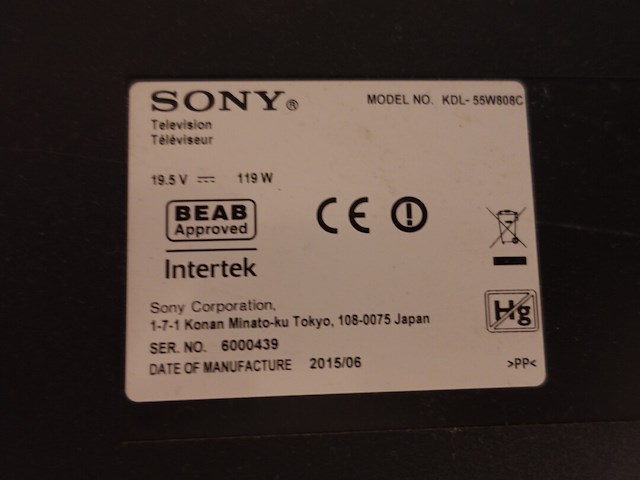 Tv scherm sony - afbeelding 2 van  2