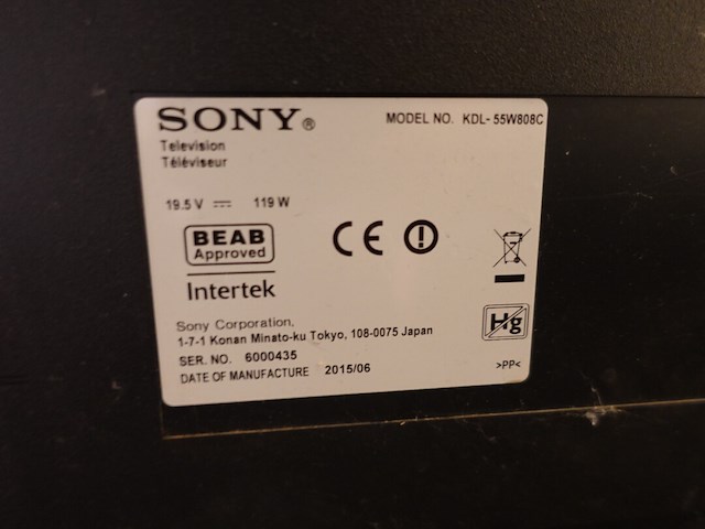 Tv scherm sony - afbeelding 3 van  3