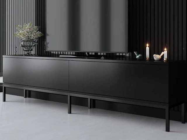 Tv-standaards - zwart 180cm - afbeelding 1 van  7