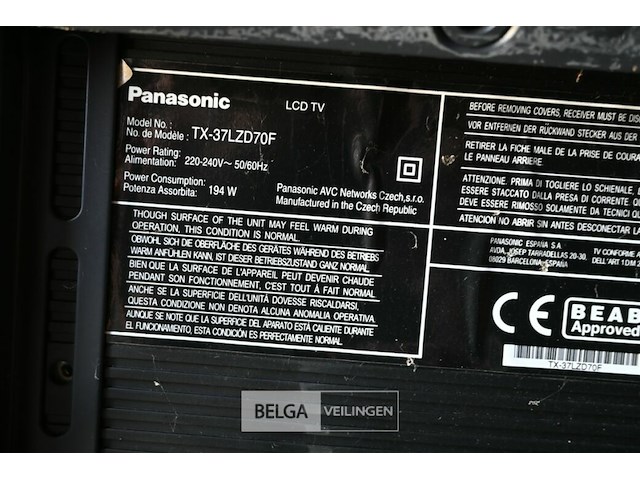 Tv-toestel panasonic - afbeelding 5 van  5