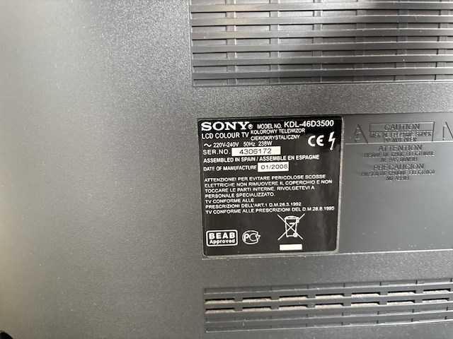 Tv toestel sony bravia - afbeelding 5 van  7