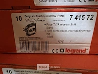 Tv/fm-contactdoos legrand valena next (10 st/doos-6 dozen) - afbeelding 2 van  2