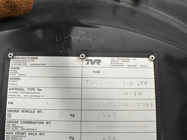 Tvr - tuscan s lhd - oldtimer - afbeelding 2 van  52