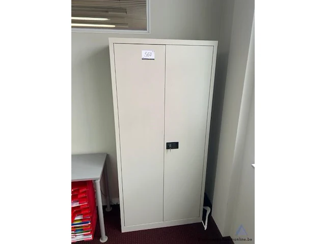 Twee deurs kast, inclusief sleutel, 190 x 90 cm - afbeelding 2 van  2
