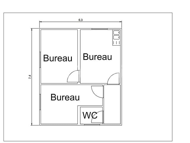 Twee samengestelde kantoorcontainers - afbeelding 5 van  8