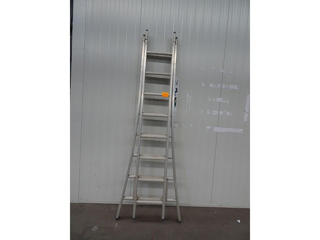 Tweedelige alu ladder solide - afbeelding 1 van  3