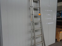 Tweedelige alu ladder solide - afbeelding 2 van  3