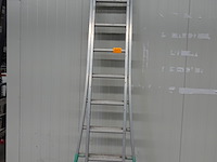 Tweedelige alu ladder solide - afbeelding 1 van  3