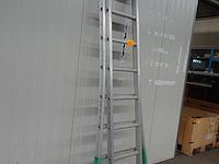 Tweedelige alu ladder solide - afbeelding 2 van  3
