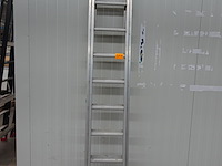 Tweedelige alu ladder solide - afbeelding 1 van  3