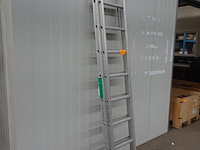Tweedelige alu ladder solide - afbeelding 2 van  3