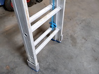 Tweedelige aluminium schuifladder - afbeelding 2 van  4