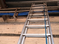 Tweedelige aluminium schuifladder - afbeelding 3 van  4