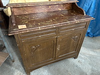 Tweedeurs kastje met trompe l'oeil top - afbeelding 1 van  3
