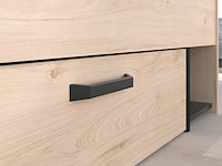 Tweepersoonsbed achiel - 140x200cm - met opbergruimte - eikdecor/zwart - afbeelding 2 van  7