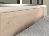 Tweepersoonsbed achiel - 140x200cm - met opbergruimte - eikdecor/zwart - afbeelding 3 van  7