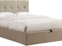Tweepersoonsbed corbi met opbergruimte 140x200 - zand - afbeelding 3 van  4