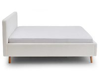 Tweepersoonsbed dalila 180x200cm teddystof met opbergruimte - wit - afbeelding 3 van  3