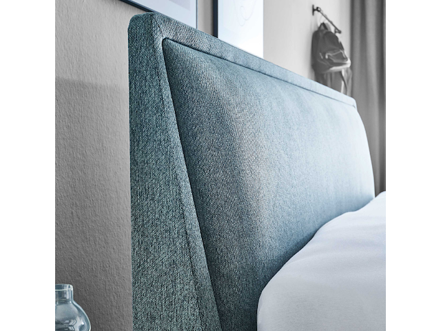 Tweepersoonsbed estee 180x200 met opbergruimte - blauw/zwart - afbeelding 2 van  7
