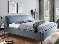 Tweepersoonsbed estee 180x200 met opbergruimte - blauw/zwart - afbeelding 3 van  7